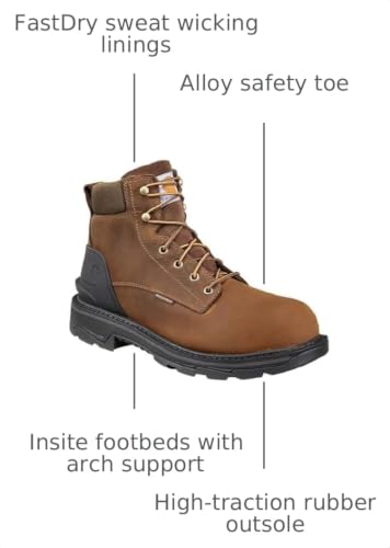 Image of Carhartt Footwear FT6500M Ironwood Waterproof 6-Inch Work Boot