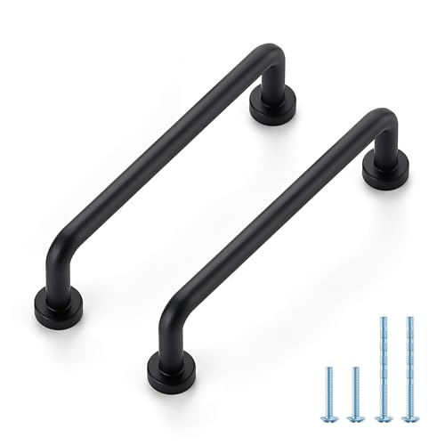 JOY DECOR(ジョイデコ) キャビネット取っ手 ? センター3-3/4インチの穴、マットブラック、20個パック、引き出しや食器棚用の亜鉛合金キャビネットハンドル ? ヴィンテージスタイルのハードウェア キッチン、バスルーム、ドレッサー、家具の変身用