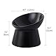 Katzennapf Keramik Futternapf Katze Erhöht - Anti Erbrechen Fressnapf Katze mit 15° Neigung Design - 12 cm Katzenfutter Napf Katze Klein - Futternäpfe für Katzen Essen Schale - Katzennäpfe - 125 ml