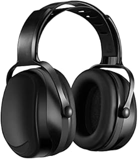 Effective Ear Protection for Shooting, SNR 36dB Earmuffs Hearing Protection, Lower Pressure Ear Protection, Comfortable Noise Cancelling Ear Muffs for Adults with Storage Bag, Black.