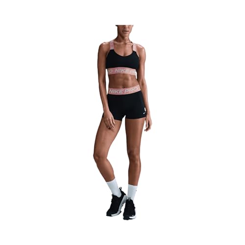 Short Nike Pro femme CZ9857-027 cuissard de sport noir et rose