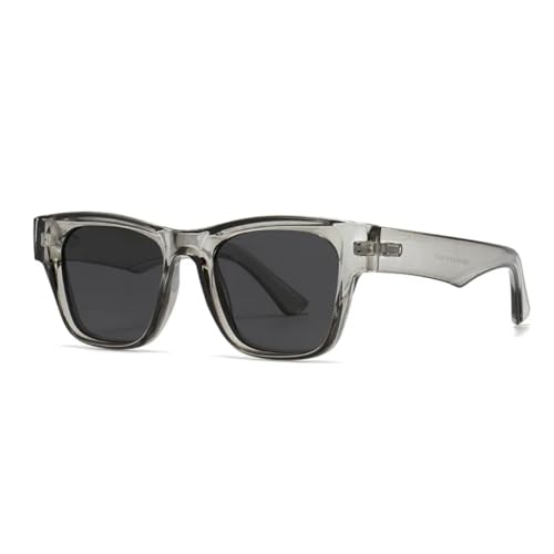 Lunettes de soleil carrées anti-UV400 pour une vision nette vintage