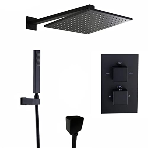 Kit de garniture de douche de salle de bain thermostatique en version 12