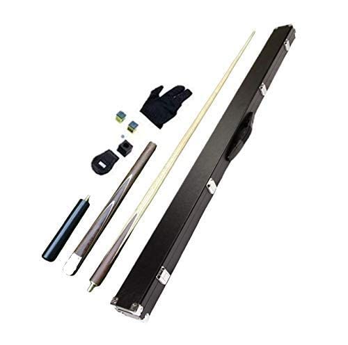 Image of LGB Snooker Master Classic Cue Stick with Extension and Leather Cue Case, Glove, Chalk Holder, Chalk, Tip