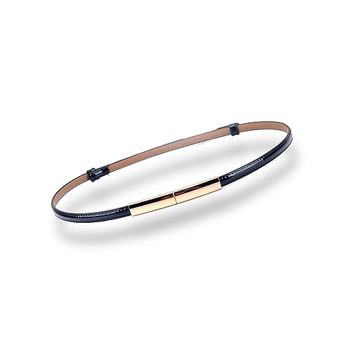 Women's Belt Dress Fashion Patent Leather Belts Adjustable 22