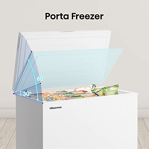 Hisense MCF96F Congelatore a Pozzo 95 L di capacità, Silenzioso 40 dB, Bianco, 54.6 x 47.9 x 85.4 cm - Immagine 5