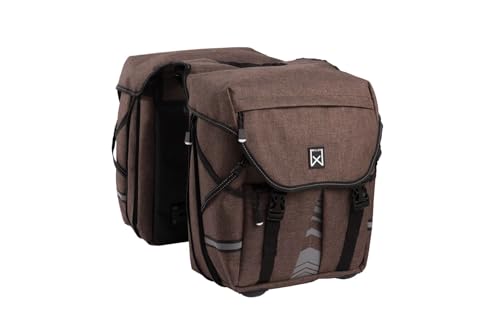 Sacoche de luxe Willex XL 1200 marron pour cyclotourisme exigeant