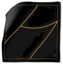 L'Estel Skates - Edea - Dry Skates/Ice Blades - Dry Cloth/Towel Black Gold, 30x30cm - Figure Skating