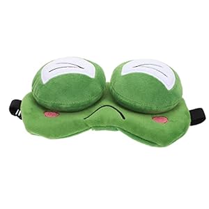 Healifty Kikker Eye Cover Zacht Comfort Gewatteerde Oogschaduw Cartoon Dier Patroon Oogblinddoek Patch voor Kinderen en…
