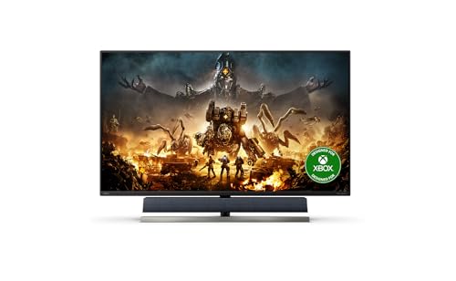 Philips Momentum 559M1RYV - Monitor da gioco UHD da 55 pollici, HDR1000, Ambiglow, FreeSync Premium Pro (3840x2160, 144 Hz, HDMI 2.1, Displayport 1.4, USB-C 3.2, hub USB), colore nero - Monitor - Immagine 5