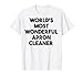 Limpiador de delantales más maravilloso del mundo Camiseta