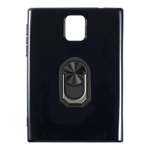 UOGNADGD Coque Flexible + Support à Anneau Compatible avec Blackberry Passport Q30 Housse Antichoc pour Téléphone avec Support Magnétique Style Méca (Noir...