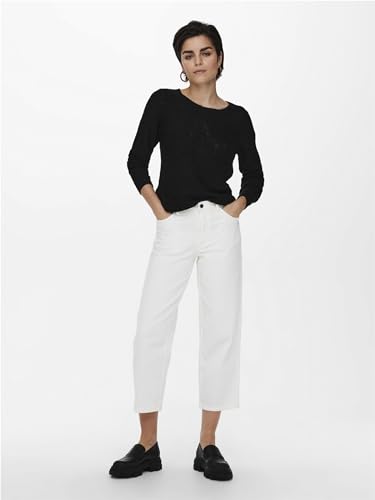 Only Geena Pullover Donna Maglione Nero Xs 65% Poliacrilico, 35% Poliammide Regular - 6