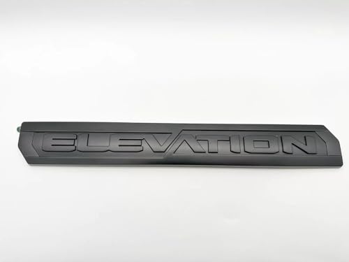 Image of Overlay Door Rear Emblem Badge Nameplate Replacement for 2019-2021+ Elevation 3PC (Matte Black)