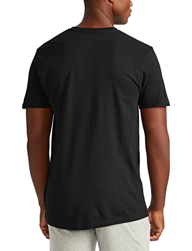 POLO RALPH LAUREN Men's Classic Fit Cotton V-Neck Undershirt 3-Pack, Polo Black/Red-3 Pack, 1X Big3