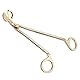 Fashion Plating Edelstahl Kerze Herz Clip Docht Trimmer Schere Kerzenhaken Zubehör Werkzeug (Gold)