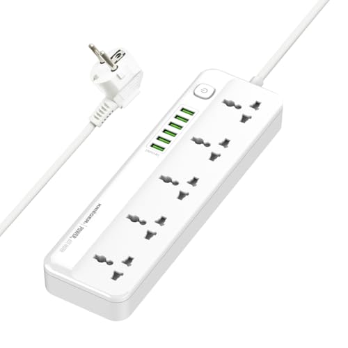 K KRIËGER Universal Power Strip Surge Protector, 5 Outlets,