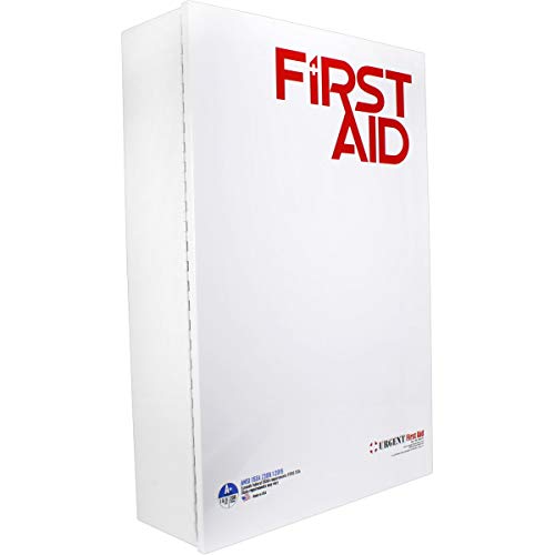 OSHA & ANSI 5 Shelf Industrial First Aid Cabinet with Pocket Liner, 200 Person, 1890 Pieces, 2015 Class A+, Types I & II, Made in USA by Urgent First Aid™ with extra content & NEW ANSI First Aid Guide - Thumbnail 7
