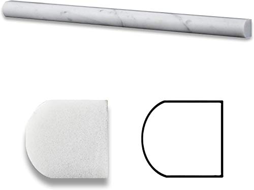 Italian Carrara White Marble HONED 3/4