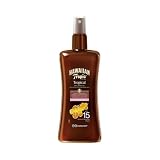 Hawaiian Tropic Aceite Solar SPF 15 - Glowing Oil Aceite Bronceador en Spray con Fragancia Coco & Aceite de Argán - 200 ml (Individual)