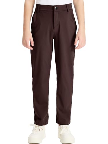 DEVOROPA Boys Golf Pants with Stretch Flat Front