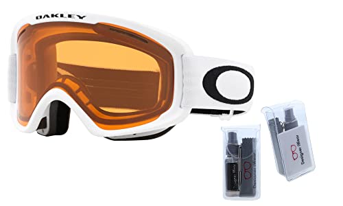 Oakley O-Frame 2.0 Pro M Oo7125 Matte White W Persimmon Ski Goggles For Men For Women + Bundle With Designer Iwear Eyewear Kit #TOP1