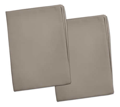 2 Gray Toddler Pillowcases - Envelope Style - for Pillows Sized 13x18 and 14x19-100% Cotton with Percale Weave - Machine Washable - ZadisonJaxx Basics Collection - 2 Pack