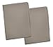 2 Gray Toddler Pillowcases - Envelope Style - For Pillows Sized 13x18 and 14x19 - 100% Cotton With Percale Weave - Machine Washable - ZadisonJaxx Basics Collection - 2 Pack
