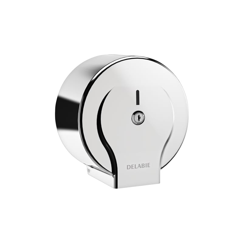 DELABIE-Distributeur de papier WC 200 m Inox poli brillant 8 10 Réf 2901