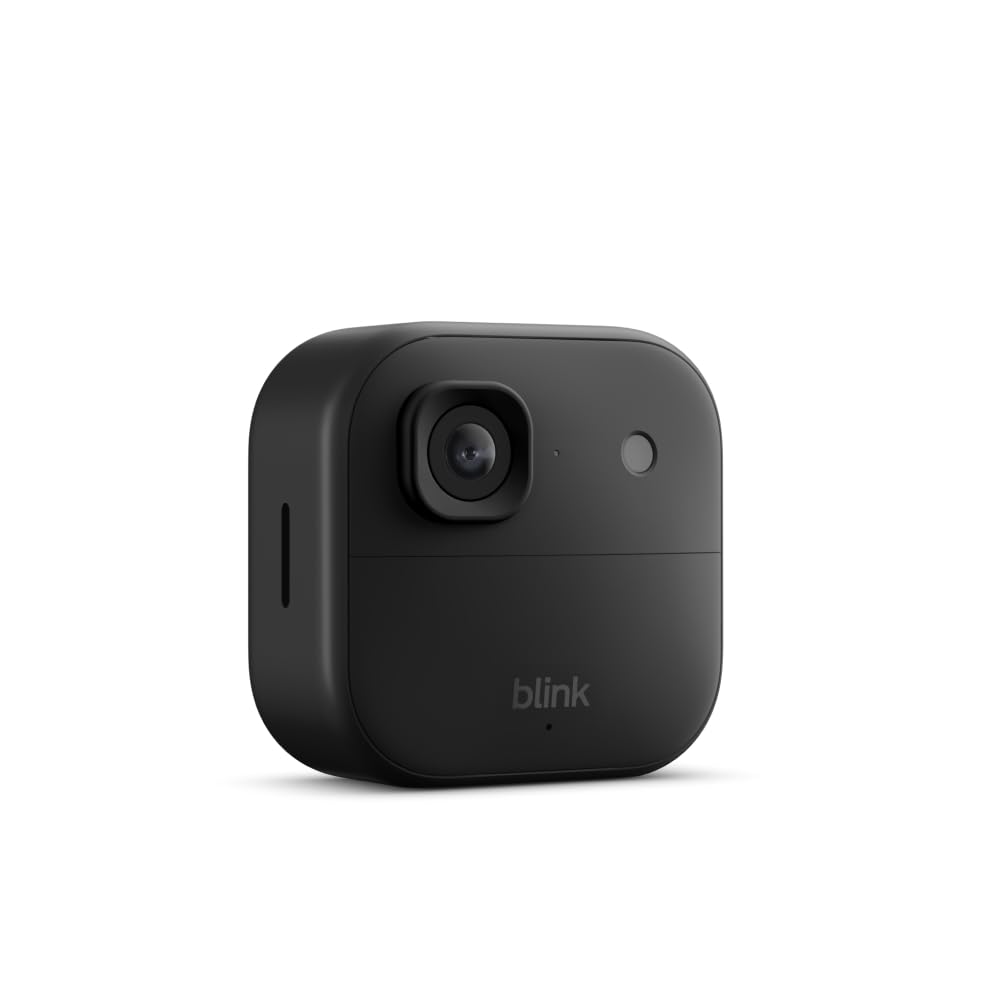 Blink Outdoor 2K+ (newest model) — Wireless smart security camera, 2K video resolution, enhanced audio, two-year battery. Required Sync Module not included — Add-On (Black)