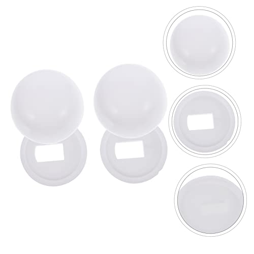 Operitacx 2Paar Toilet Bolt Cap Abdeckung Toilettenschüssel Installation Zubehör Schraubenkappen zur Abdeckung von Toilettenbodenbolzen Einfache Installation