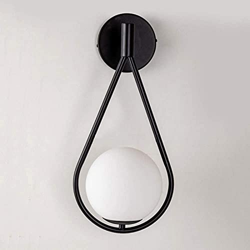 Lámpara de pared de bola de vidrio para decorar tu balcón y sala de estar