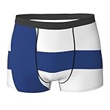 bghdfa Sous vêtements confortables et doux avec imprimé drapeau finlandais, anti humidité, respirant, ne remonte pas pour un confort tout au long de la journée, Noir , XXL