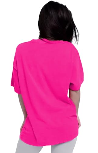Image of LEOTUDE Women's Short Sleeve with Round Neck, Oversized Longline Drop