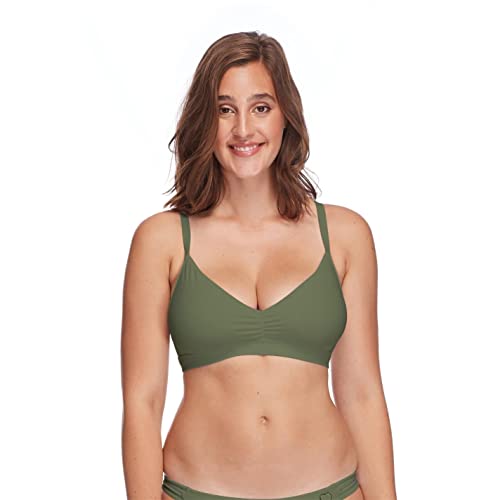 Body Glove Drew D, DD, E, F Cup Bikini Top Swimsuit Parte Superior, Cactus, Mujer
