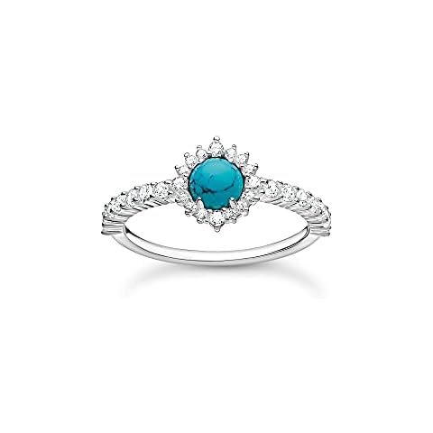 Anillo de mujer Thomas Sabo turquesa y plata TR2344-405-17 Cover