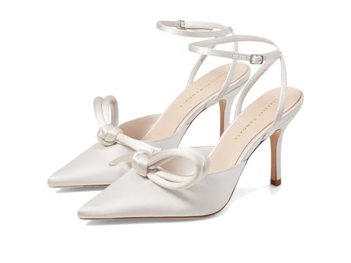 Alina Cream Satin Bow Pump - Main Image