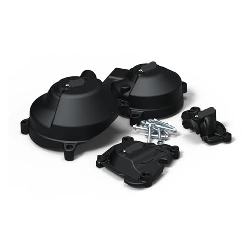 Cubiertas de motor para MT-09 2021-2025 y XSR900 protector de carter negro 2