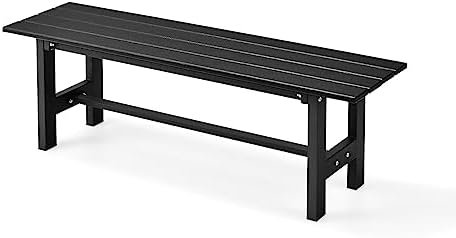 Panchina Da Giardino Outsunny - Metallo Nero, 127x60x85cm, Portata 240kg - Foto 2