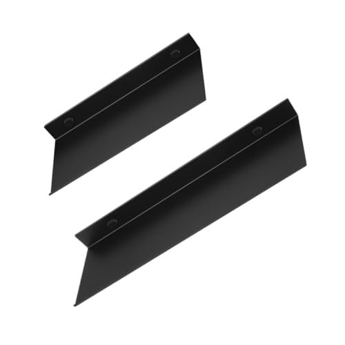 TOGEVAL Estanterías de Almacenamiento de Pared de Aluminio para Baño y Cocina de Negras y Diseño Curvado Anticaída y Seguro para Toallas y Accesorios