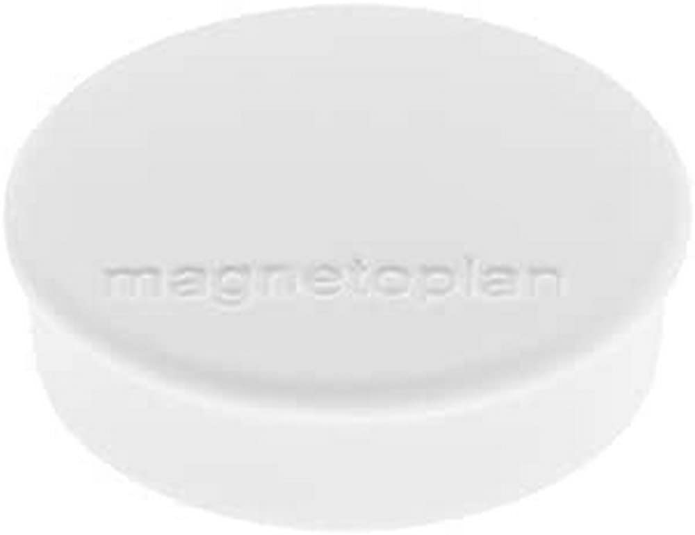 magnetoplan Discofix Rundmagnet Hobby, weiß, Ø 24 x 8 mm, 10 Stück