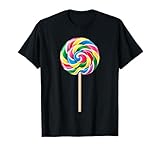 camisas caramelo mujer Divertida camiseta para amantes de los dulces que visten coloridos arcoíris con chupeta de caramelo. Completa tu colección de accesorios de fiesta grupal para él o ella (decoraciones, simple atuendo a juego de último minuto, taza, máscara, sombrero perezoso, pijama) con esta camiseta