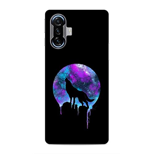 Image of Printed Mobile Back Hard Case Cover for Xiaomi Poco F3 GT | Wolf, Black Shadow, Multi Stars, Colourful sky-2181