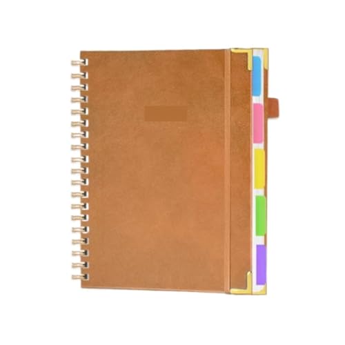 Carnet de notes minimaliste chic à spirale couleur brun pour le bureau