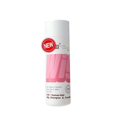 2 in 1 Shampoo &amp; Conditioner for Wig,Extend the Life of a Wig,Enhances Shine &amp; Softness, Deep Cleansing of Wigs,Wig Shampoo Wig Conditioner for Human Hair 250ml/8.45fl.oz (PH5)
