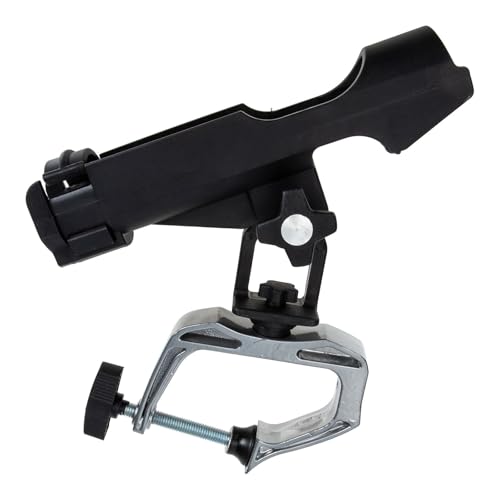 Support de canne à pêche pour bateau noir en ABS et métal Ciieeo