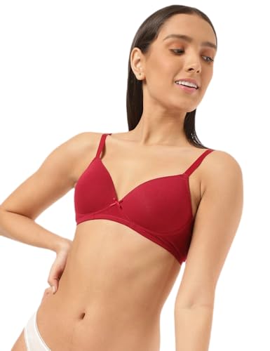 Image of Marks & Spencer Womens Cotton Mix Plain Sweetheart Neck Bra T33 3208K Mulberry 38