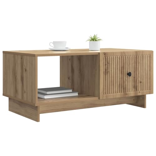 Table basse rectangulaire 90x50x40 cm résolvant le manque de rangement