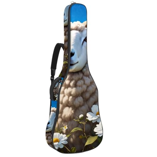 Sac de guitare acoustique étanche 42 pouces à motif mouton