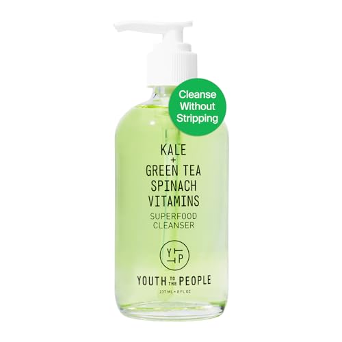 Les jeunes au peuple Kale + Thé vert Superfood visage nettoyant